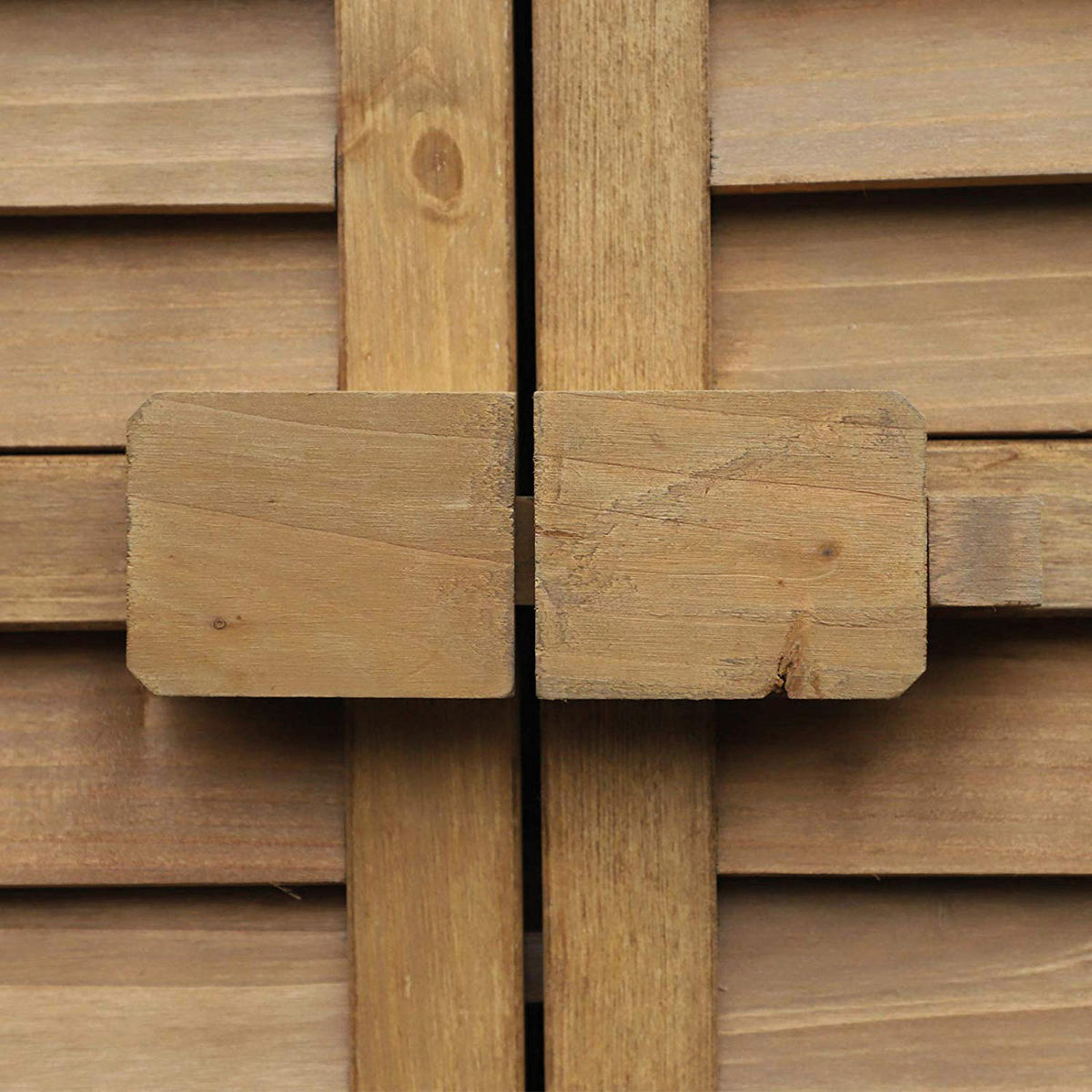 Outsunny Gartenschrank Gartenschrank - natur (87,00/46,50/160,00cm) - Outsunny