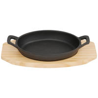 Topf schwarz Eisen Servierpfanne - schwarz
