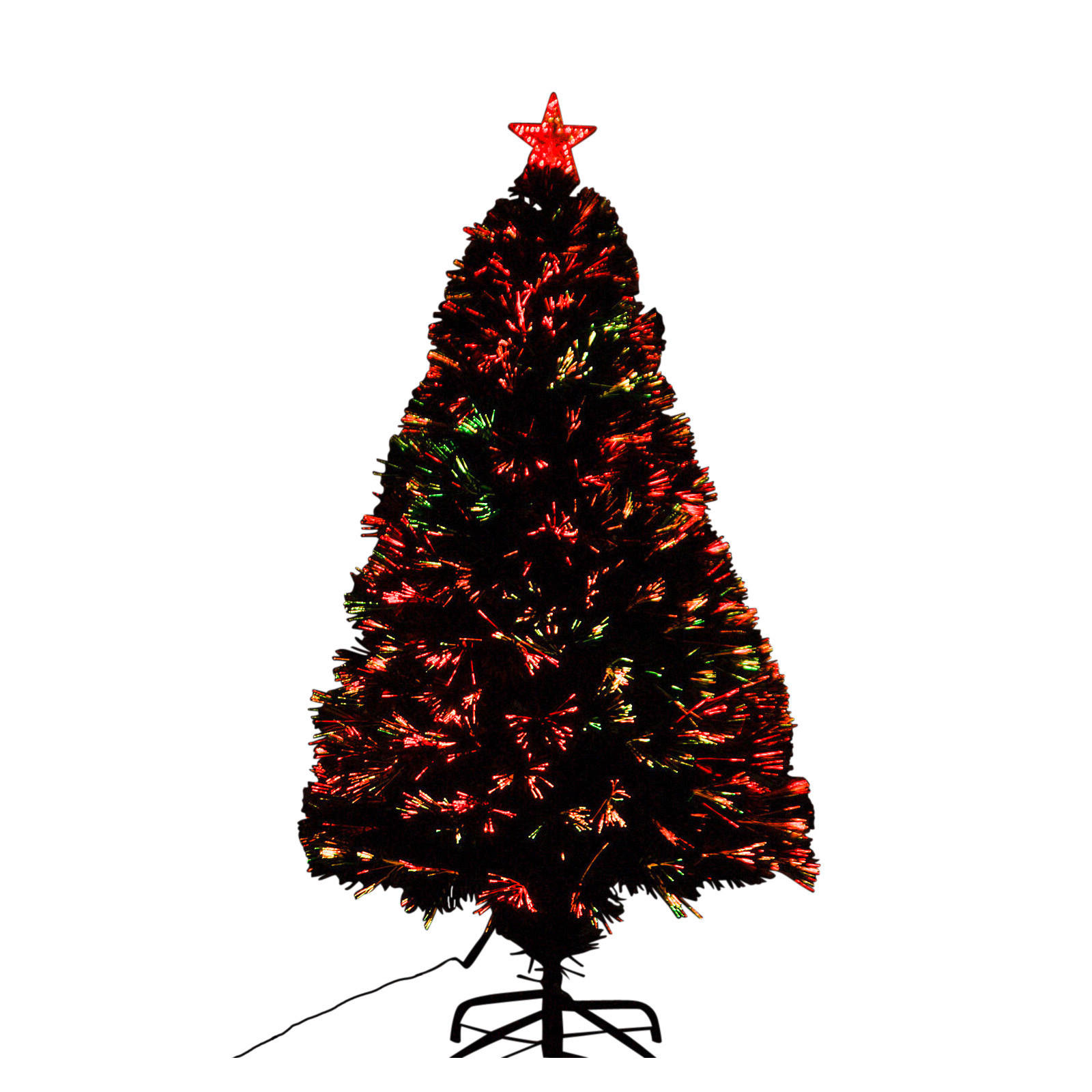 HOMCOM Weihnachtsbaum grün Metall H/D: ca. 150x60 cm Weihnachtsbaum_grün - grün (60,00/150,00cm) - HOMCOM