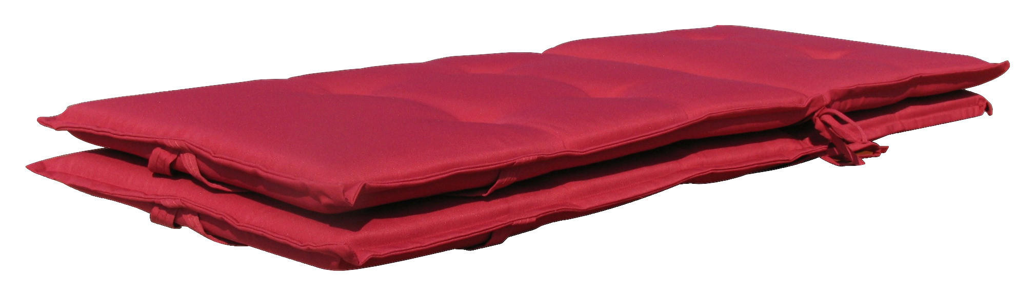 Grasekamp Auflage für Hochlehner rot Polyester-Mischgewebe B/H/L: ca. 53x7x121 cm