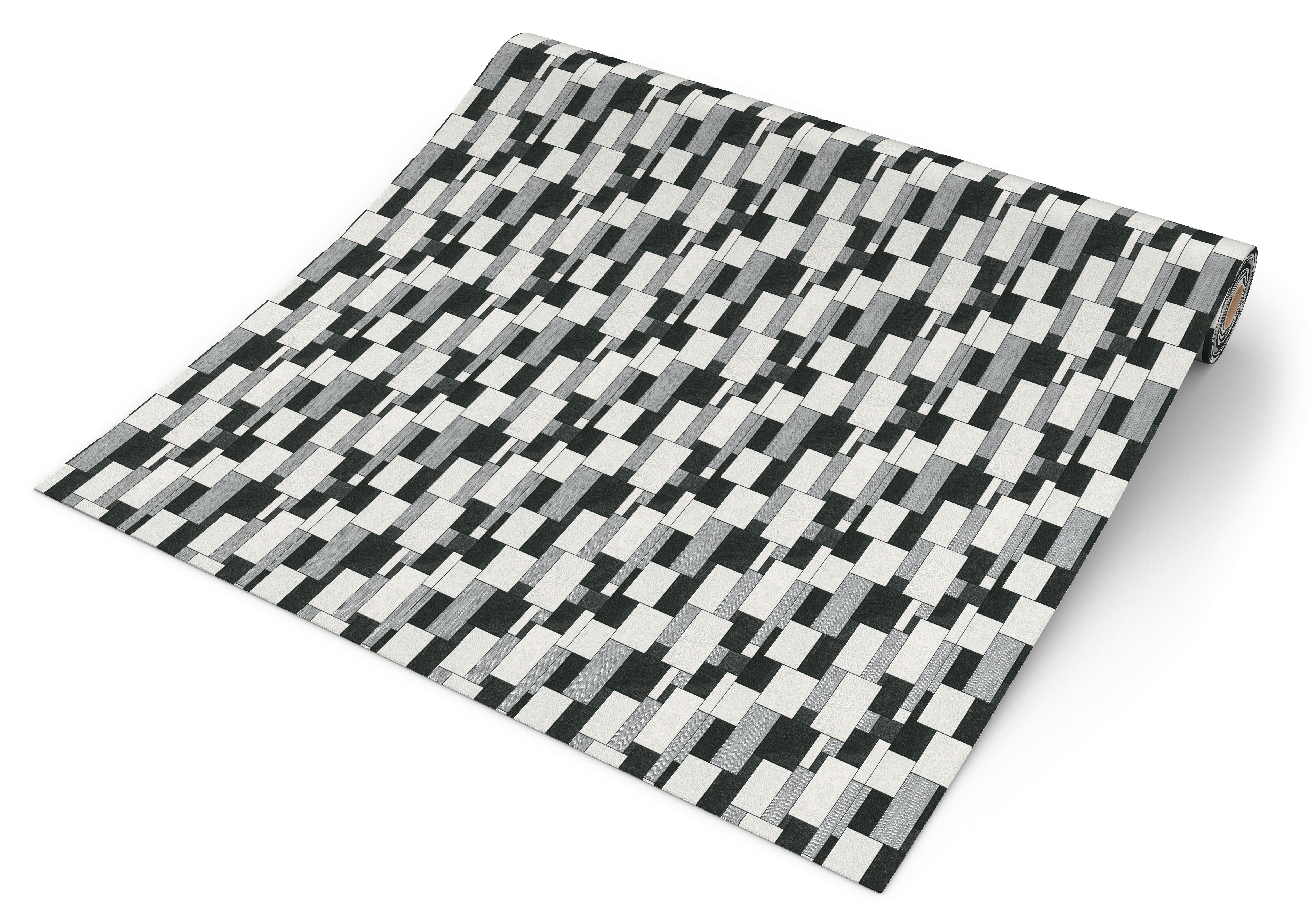 Rasch Vliestapete Grafik schwarz weiß B/L: ca. 53x1005 cm Vliestapete_455427 - weiß/schwarz (53,00/1005,00cm) - Rasch