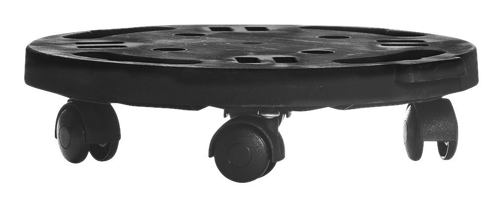 Dolly Transportroller schwarz B/H/L: ca. 30x7x30 cm Transportroller_mit_Rädern rund - schwarz (30,00/30,00/7,00cm) - Dolly