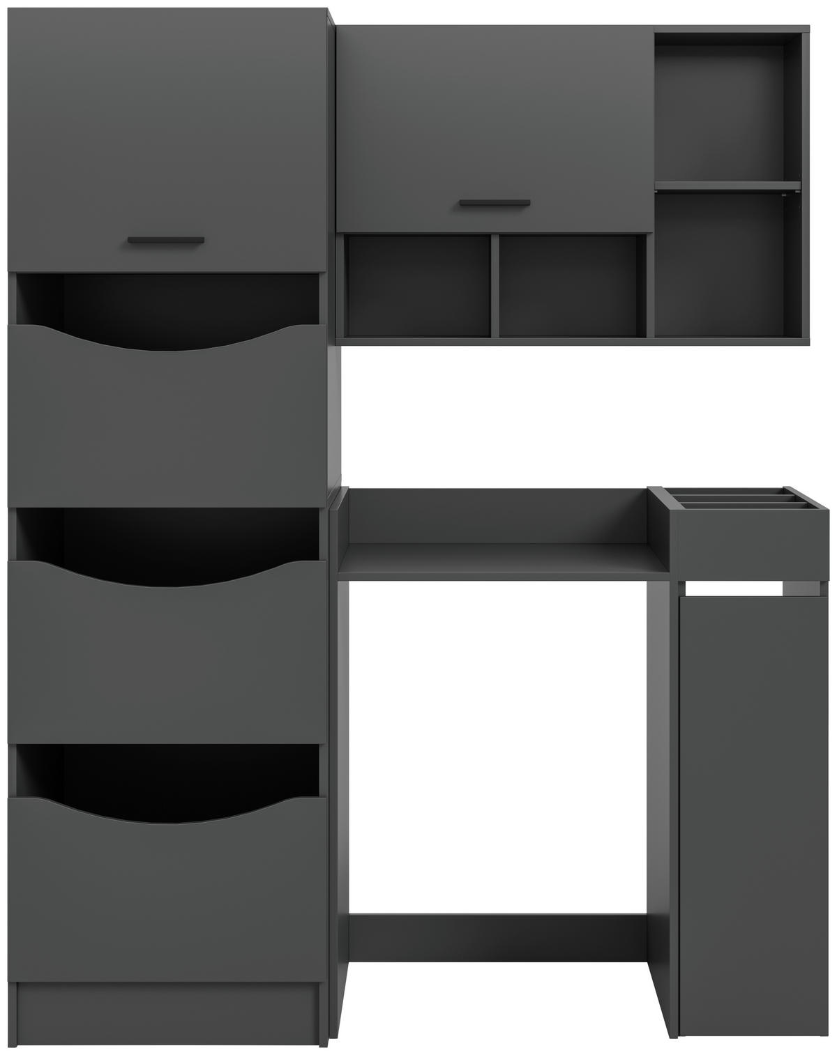 Waschmaschinenumbauschrank Free anthrazit B/H/T: ca. 126x195x68 cm Free - anthrazit (126,00/195,00/68,00cm) - xonox.home