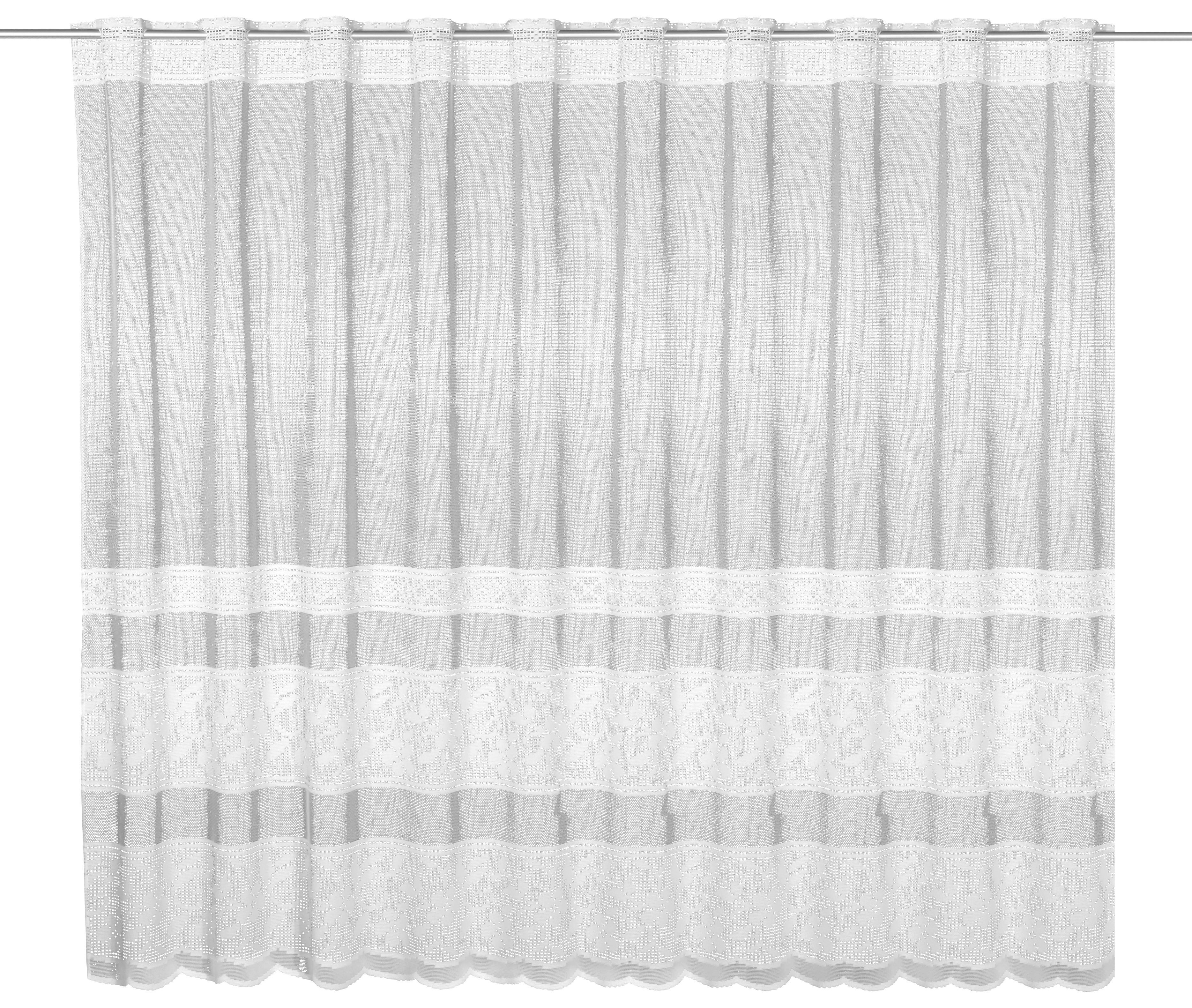 Thumbnail - creative lifestyle Scheibengardine Elsa weiß B/L: ca. 150x120 cm