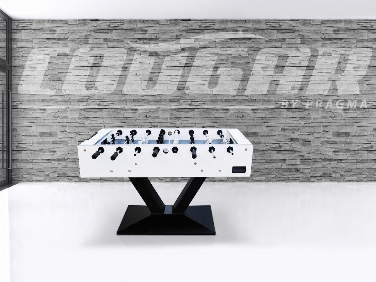 Cougar Kickertisch Worldcup Premium Pro B/H/L: ca. 76x90x141 cm Worldcup Premium Pro - weiß/schwarz (141,00/76,00/90,00cm) - Cougar