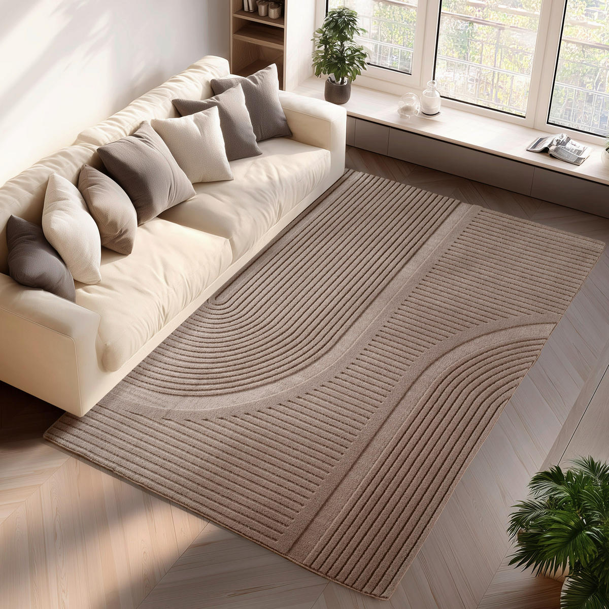 Ayyildiz Teppich POMPEI beige B/L: ca. 160x230 cm POMPEI - beige (160,00/230,00cm) - Ayyildiz