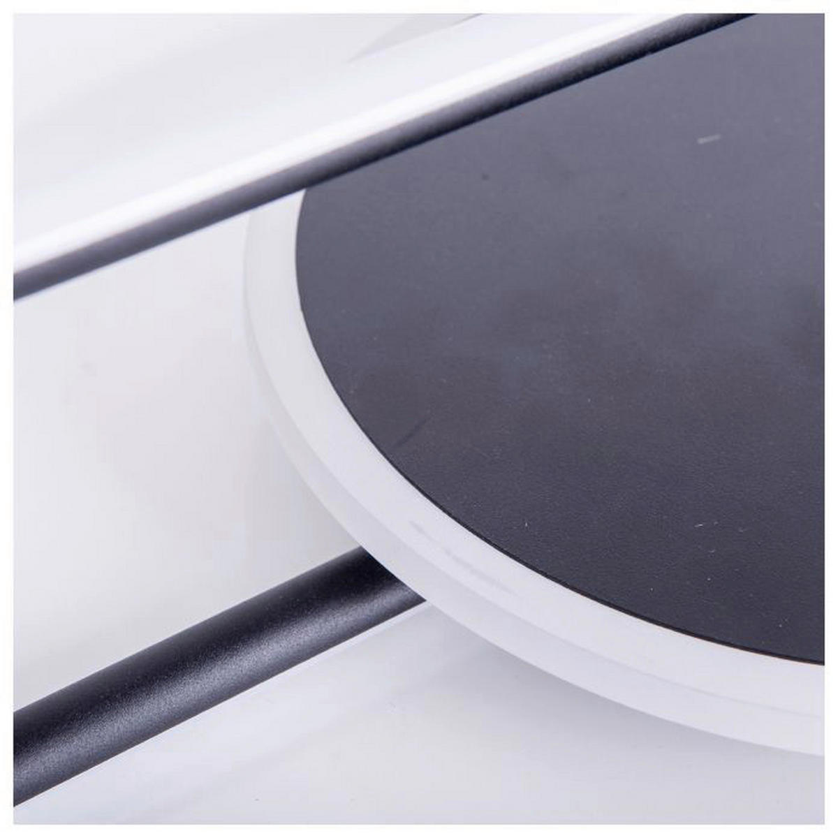 Näve Leuchten LED Deckenleuchte NV1384822 schwarz Metall B/H/L: ca. 54x13x54 cm null 1 Brennstellen Brendan - schwarz (54,00/54,00/13,00cm) - Näve Leuchten
