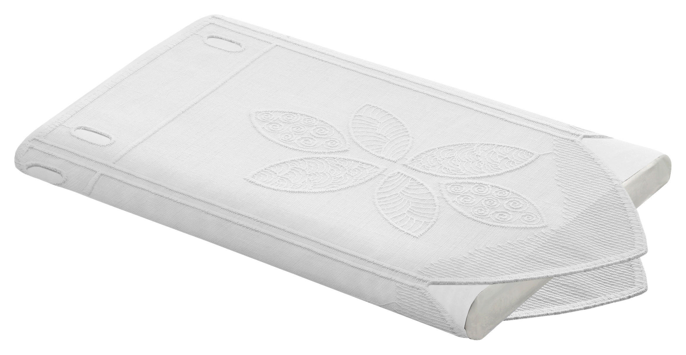 Scheibengardinen-Meterware weiß H: ca. 30 cm Scheibengardine - weiß (30,00cm)