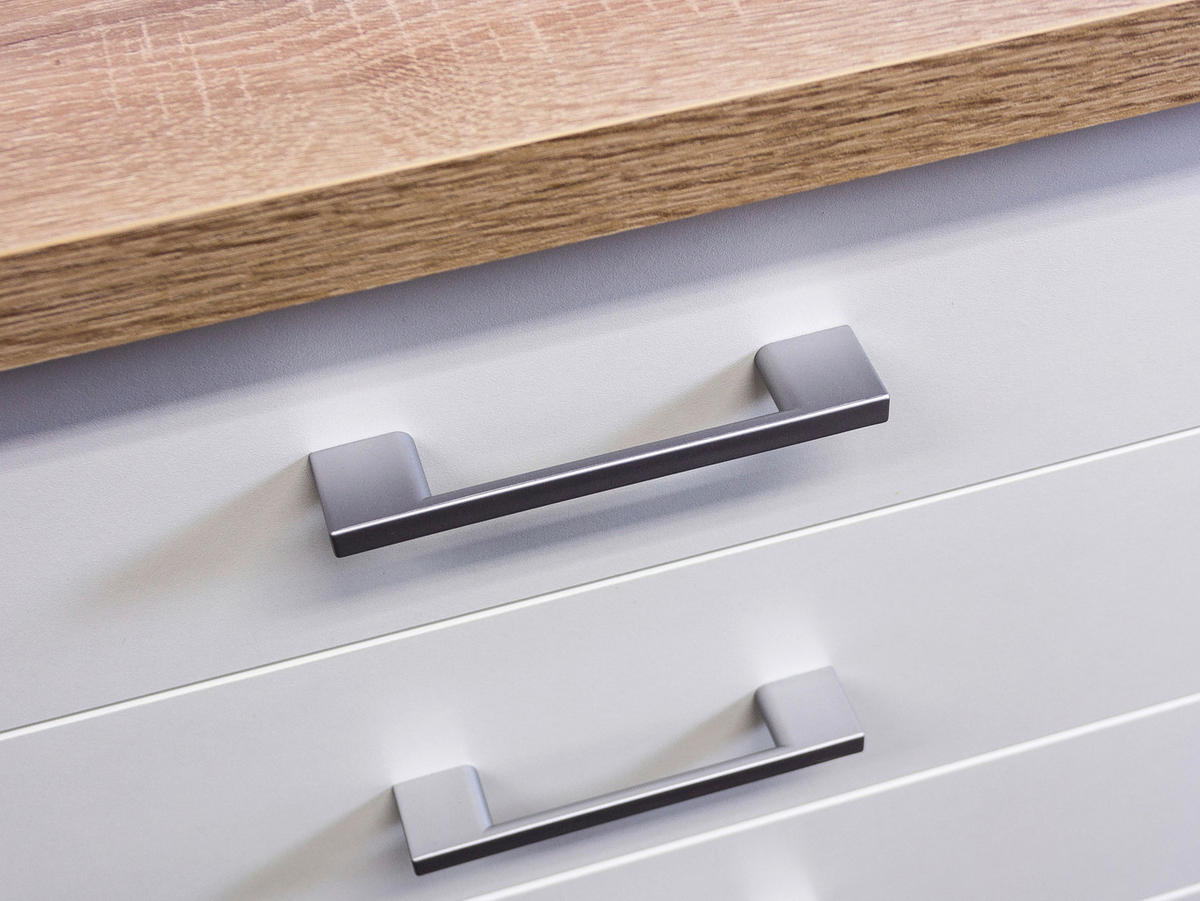 Unterschrank Samoa weiß Eiche Nachbildung B/H/T: ca. 30x85x60 cm Samoa - Eiche/weiß (30,00/85,00/60,00cm) - Flex-Well