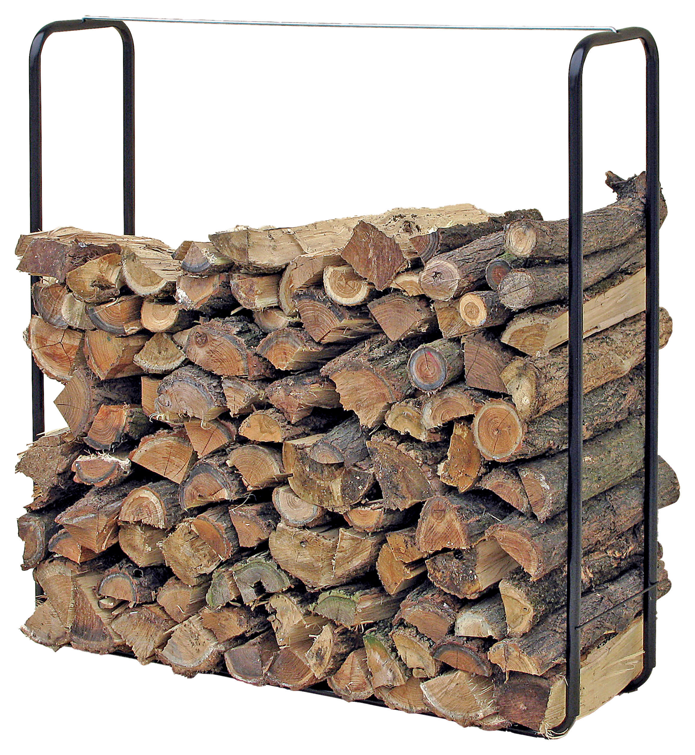 Kaminholz-Stapelhilfe schwarz B/H/T: ca. 100x100x26 cm Kaminholz_Stapelhilfe - schwarz (100,00/100,00/26,00cm)