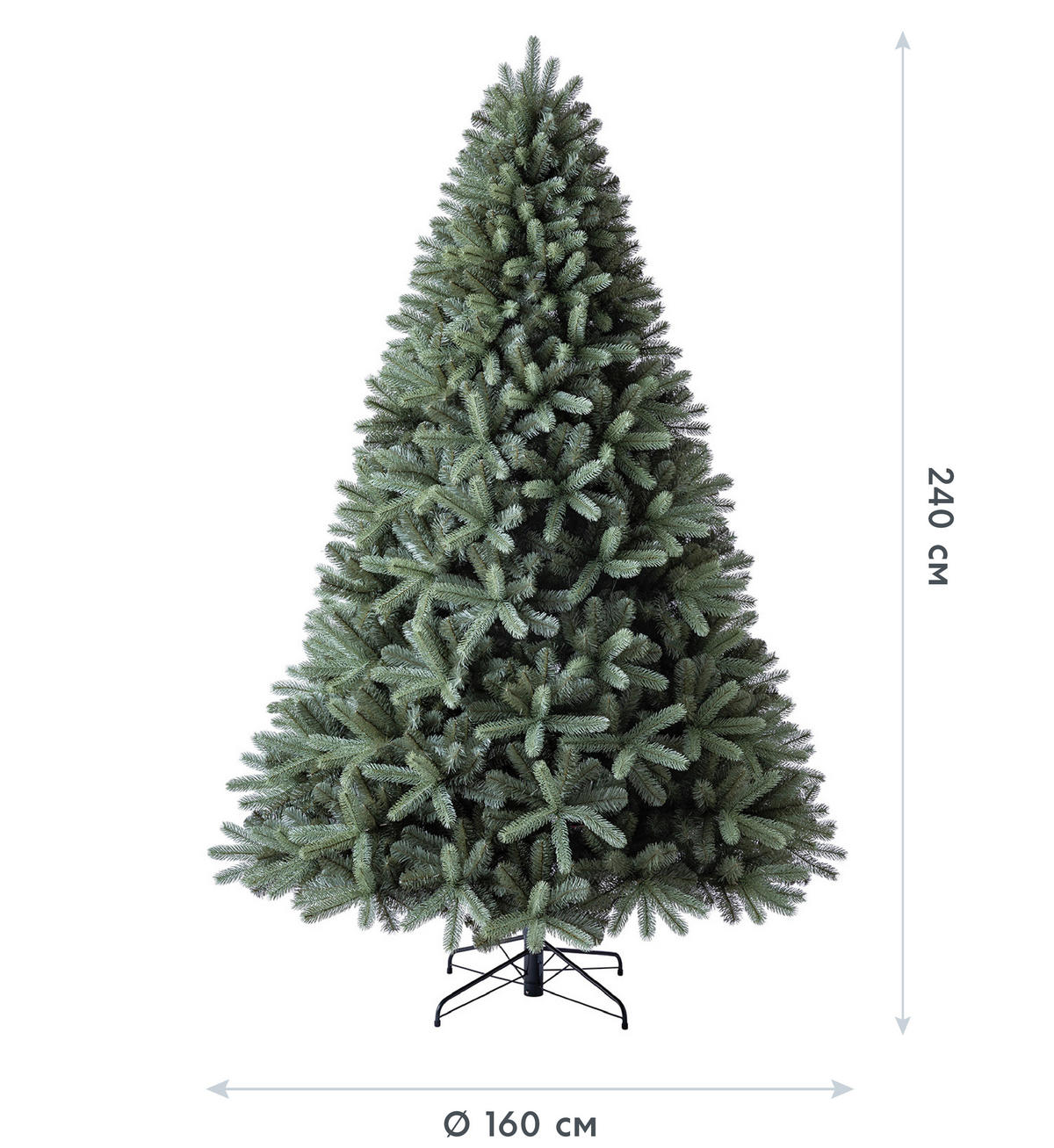 Evergreen Weihnachtsbaum Vermont Fichte Vermont Fichte - grün (160,00/160,00/240,00cm) - Evergreen