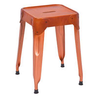 Inter Link Hocker Reema Kupfer Metall B/H/T: ca. 35x45x35 cm Reema - Kupfer (35,00/45,00/35,00cm) - Inter Link