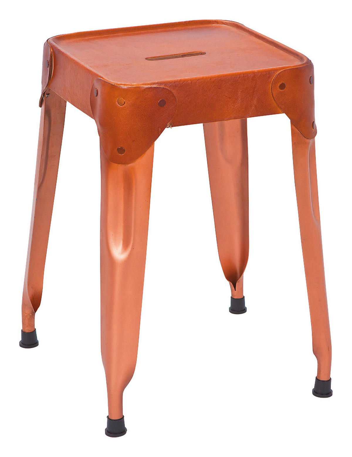 Inter Link Hocker Reema Kupfer Metall B/H/T: ca. 35x45x35 cm Reema - Kupfer (35,00/45,00/35,00cm) - Inter Link