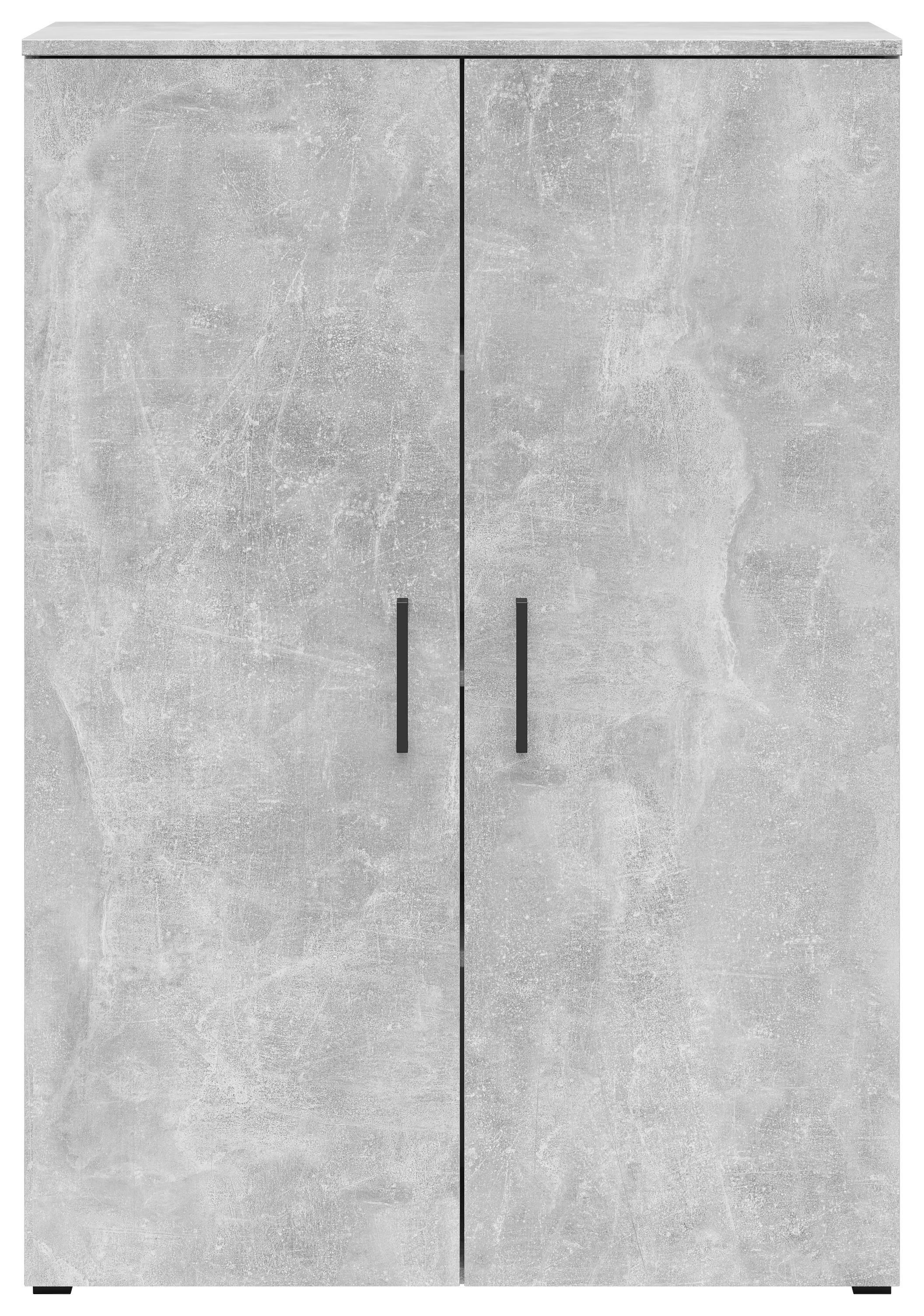 Kommode Multi-Stauraum Typ 31 Beton Optik B/H/T: ca. 80x115x40 cm Multi-Stauraum Typ 31 - Beton (80,00/115,00/40,00cm)