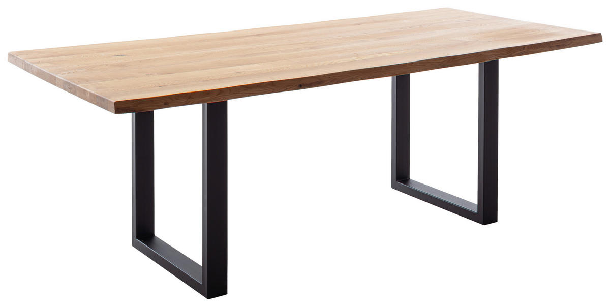 Esstisch Deba natur schwarz B/T: ca. 200x100 cm Deba - natur/schwarz (200,00/100,00cm)