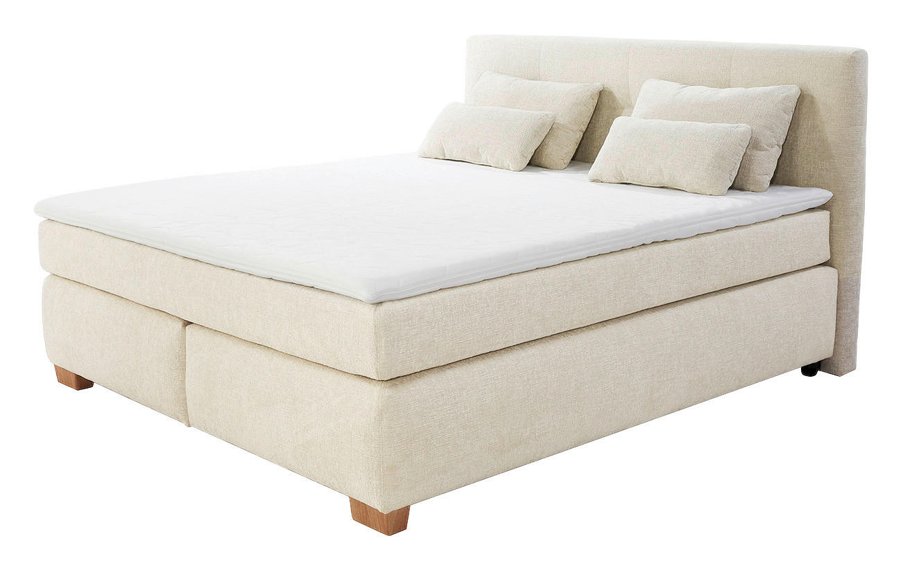 Boxspringbett  beige Liegefläche B/L: ca. 180x200 cm Ulla_Boxspringbett - beige (189,00/109,00/216,00cm)