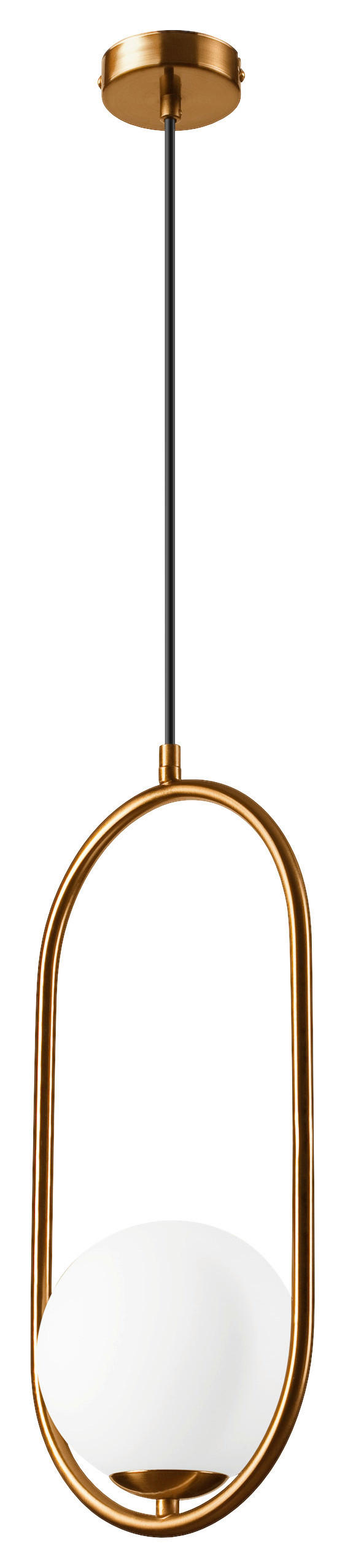 Lamkur Pendelleuchte AMBER 47478 messing Glas Metall H/L: ca. 140x20 cm G9 1 Brennstellen Amber - messing (20,00cm) - Lamkur