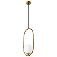 Lamkur Pendelleuchte AMBER 47478 messing Glas Metall H/L: ca. 140x20 cm G9 1 Brennstellen Amber - messing (20,00cm) - Lamkur