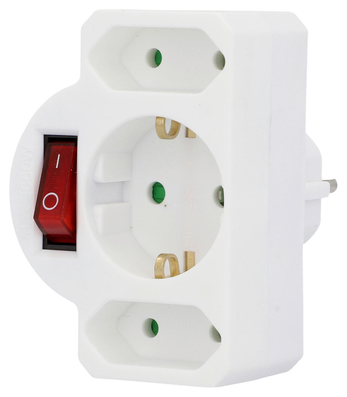 Zwischenstecker weiß ca. 250 V Zwischenstecker_1+2 m.Schalter - weiß