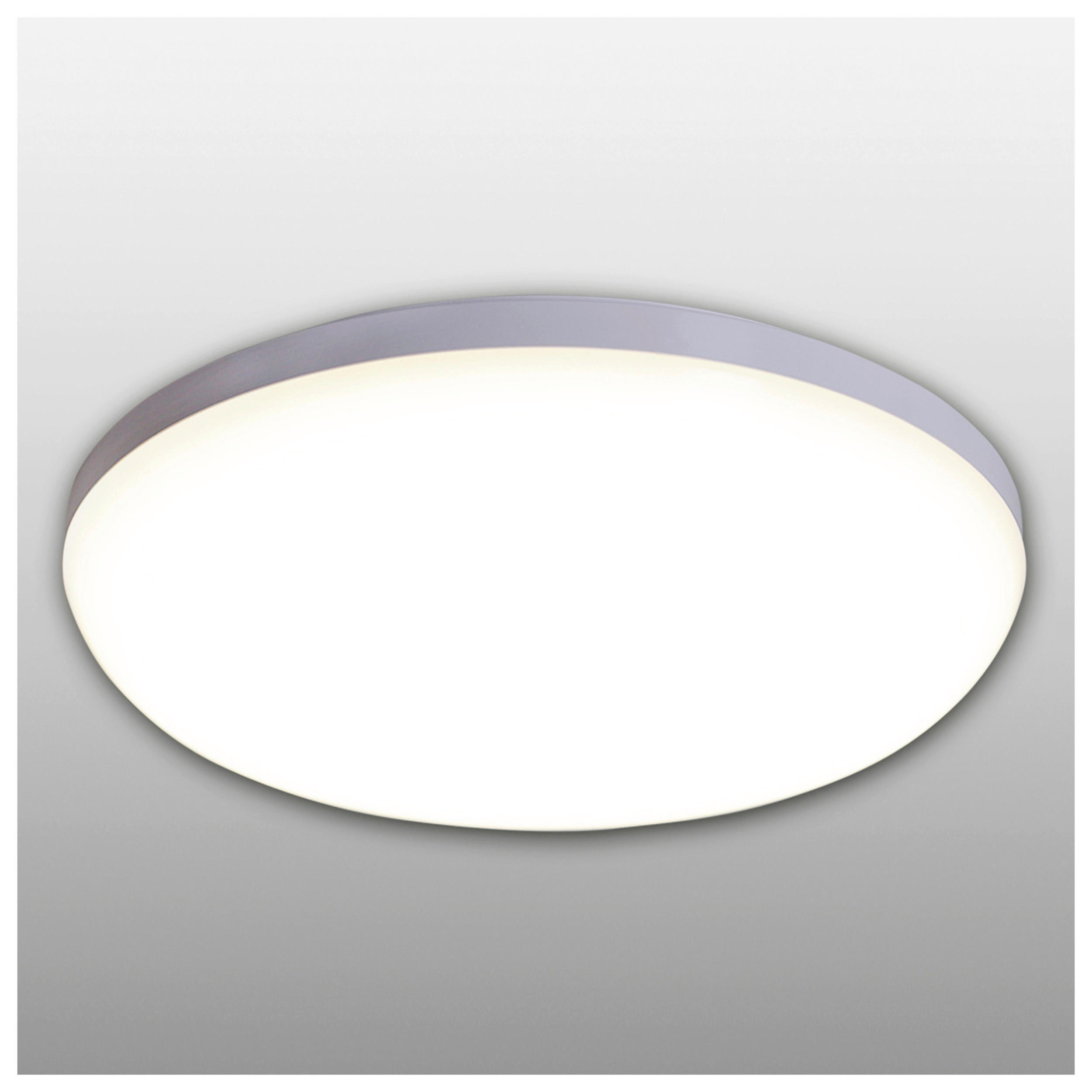 Näve Leuchten LED-Deckenleuchte weiß Metall Kunststoff B/H/T/D: ca. 28x5,5x28x28 cm GARDA - weiß (28,00/5,50/28,00cm) - Näve Leuchten