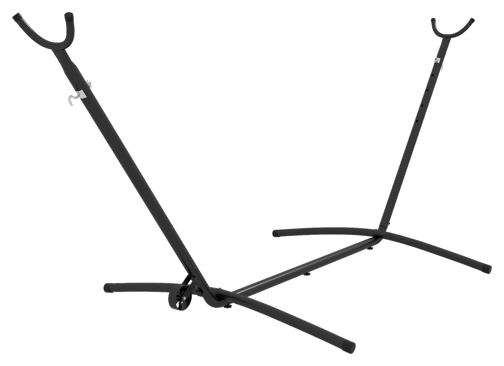 Outsunny Hängemattengestell schwarz Polypropylen B/H/L: ca. 120x290x115 cm Hängemattengestell - schwarz (115,00/120,00/290,00cm) - Outsunny