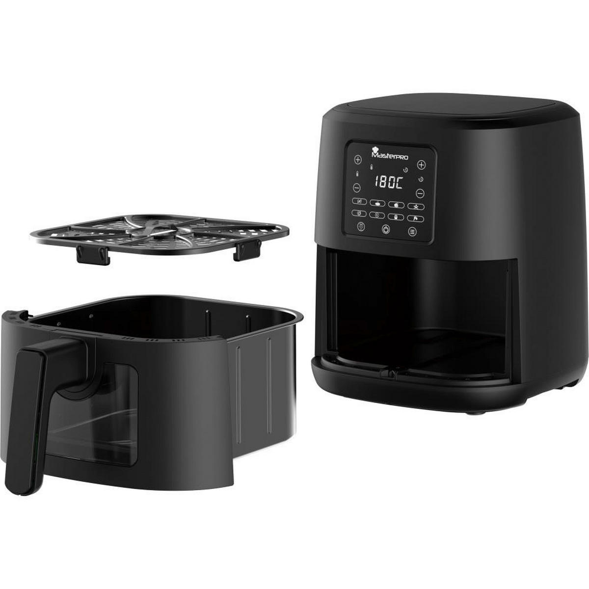Masterpro Heißluftfritteuse schwarz Kunststoff ca. 4 l Heißluftfritteuse_Masterpro - schwarz (4,00l) - MASTERPRO