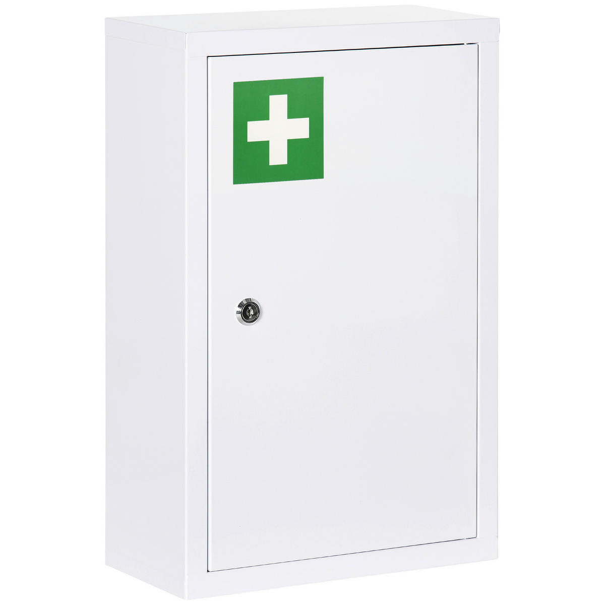 kleankin Medizinschrank weiß Polypropylen B/H/L: ca. 14x30x46 cm Medizinschrank - weiß (46,00/14,00/30,00cm) - kleankin