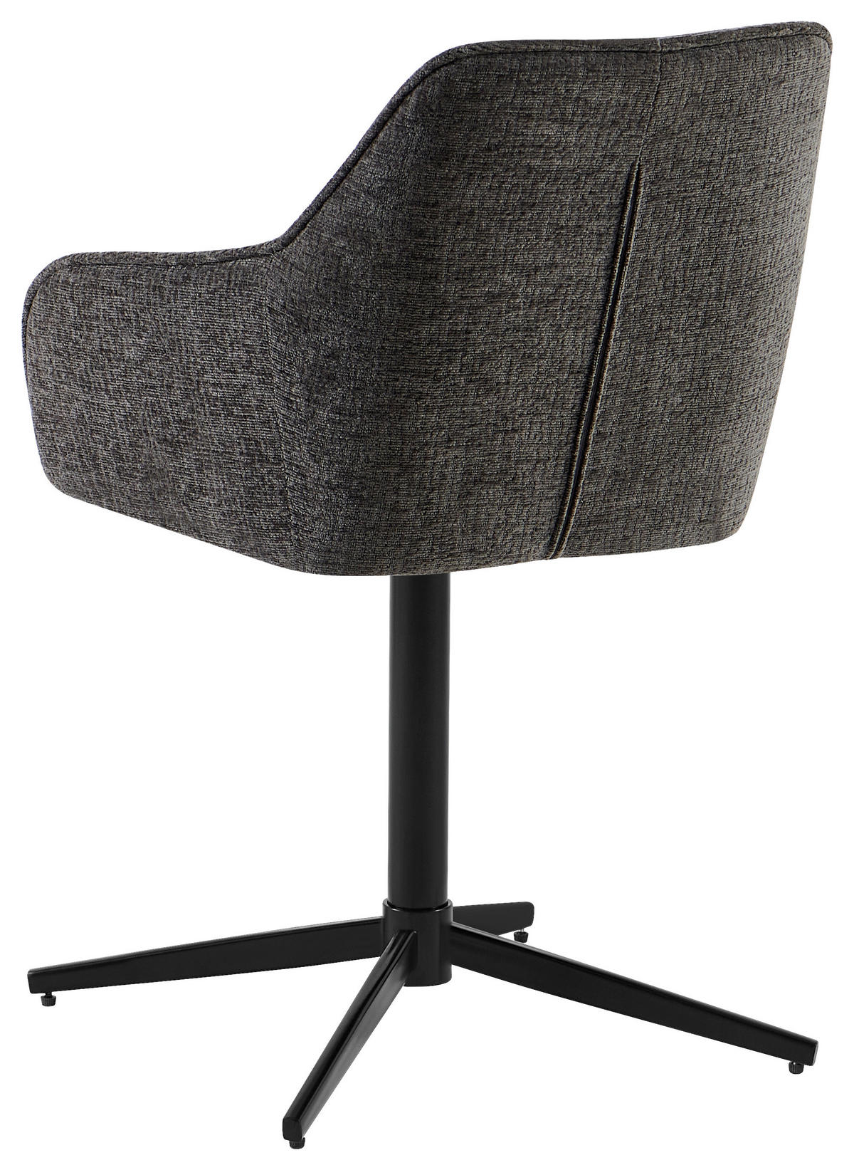 Armlehnstuhl Cannes anthrazit Webstoff B/H/T: ca. 57x85x57 cm Cannes - schwarz/anthrazit (57,00/85,00/57,00cm)