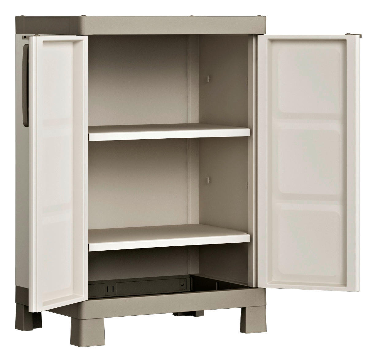 Keter Kunststoffschrank Excellence beige Kunststoff B/H/T: ca. 65x97x45 cm Excellence - beige/taupe (65,00/97,00/45,00cm) - Keter