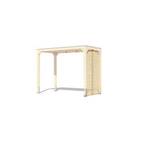 Karibu Pavillon Florida natur Holz B/H/L: ca. 160x239x320 cm Florida - natur (320,00/160,00/239,00cm) - Karibu