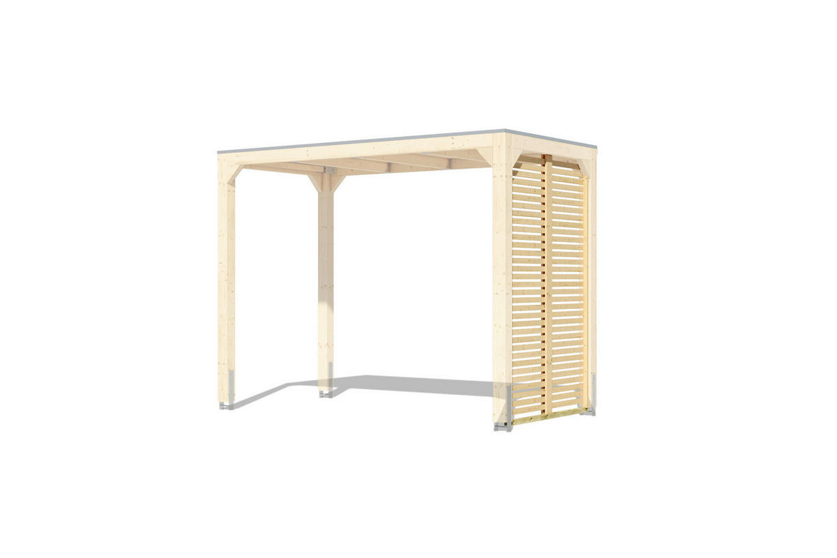 Karibu Pavillon Florida natur Holz B/H/L: ca. 160x239x320 cm Florida - natur (320,00/160,00/239,00cm) - Karibu
