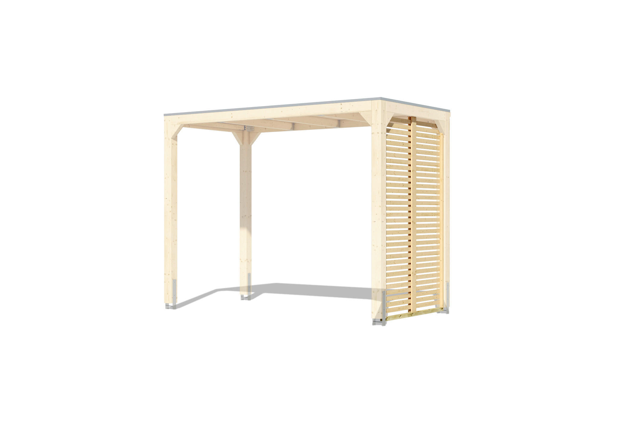 Karibu Pavillon Florida natur Holz B/H/L: ca. 160x239x320 cm günstig online kaufen