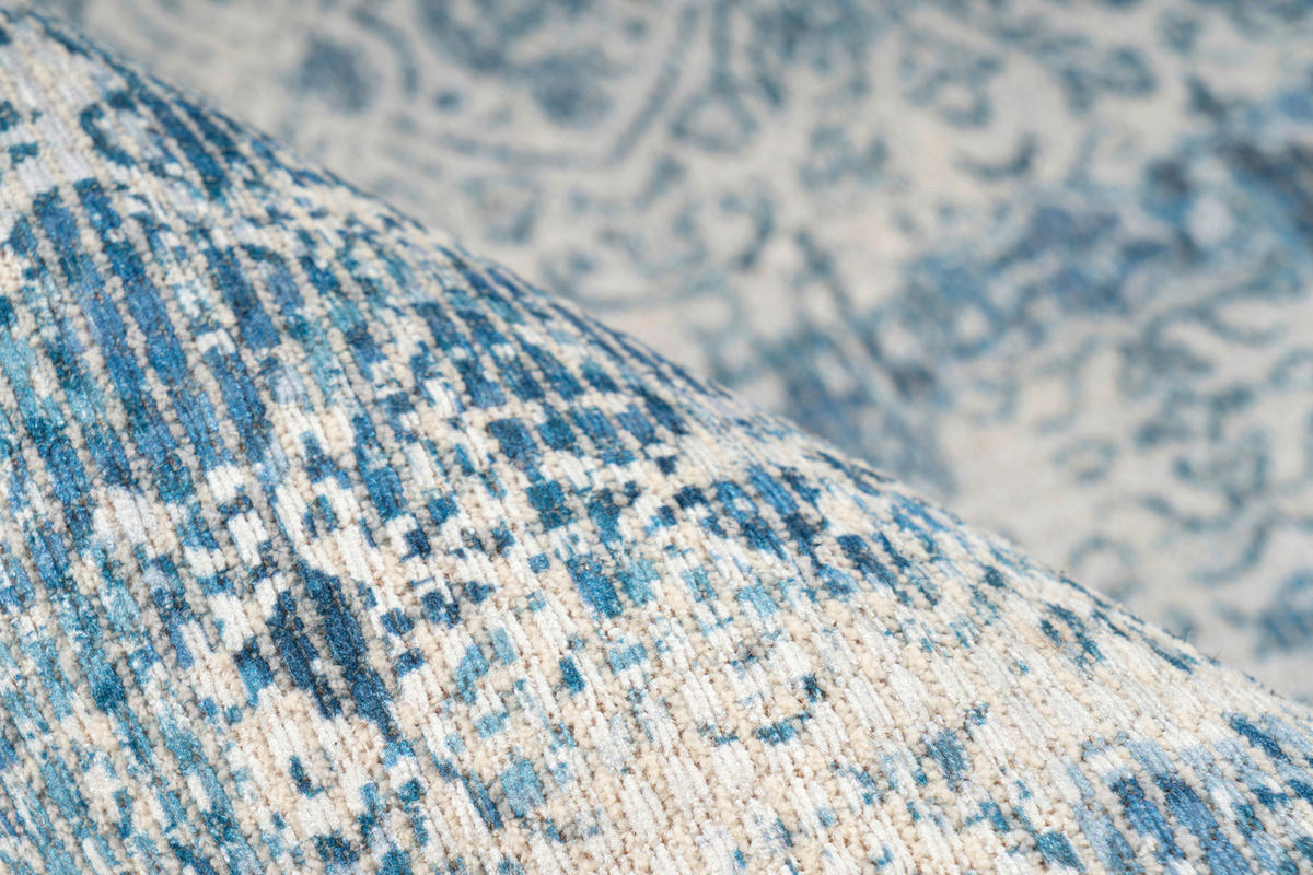 360Living Teppich Percy blau B/L: ca. 80x150 cm Percy - blau (80,00/150,00cm) - 360Living
