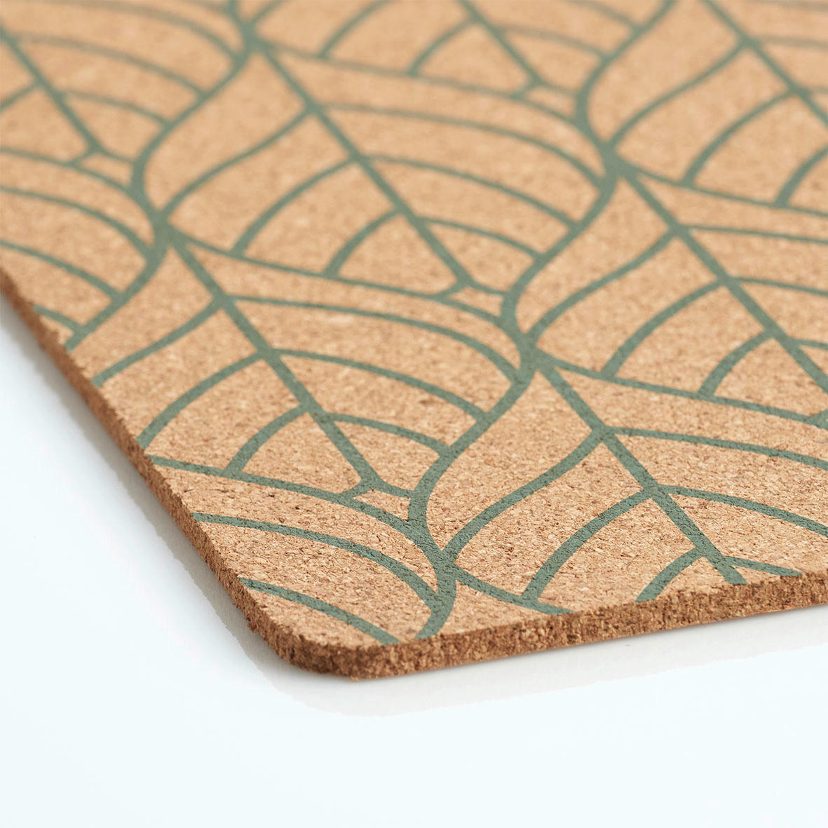 Zeller Platzset Graphic Leaves Graphic Leaves - salbei (40,00/30,00/0,50cm) - Zeller