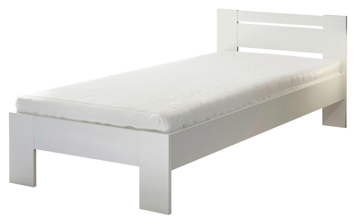 Futonbett Cannes weiß Liegefläche B/L: ca. 90x200 cm Cannes - weiß (95,00/71,00/204,00cm)
