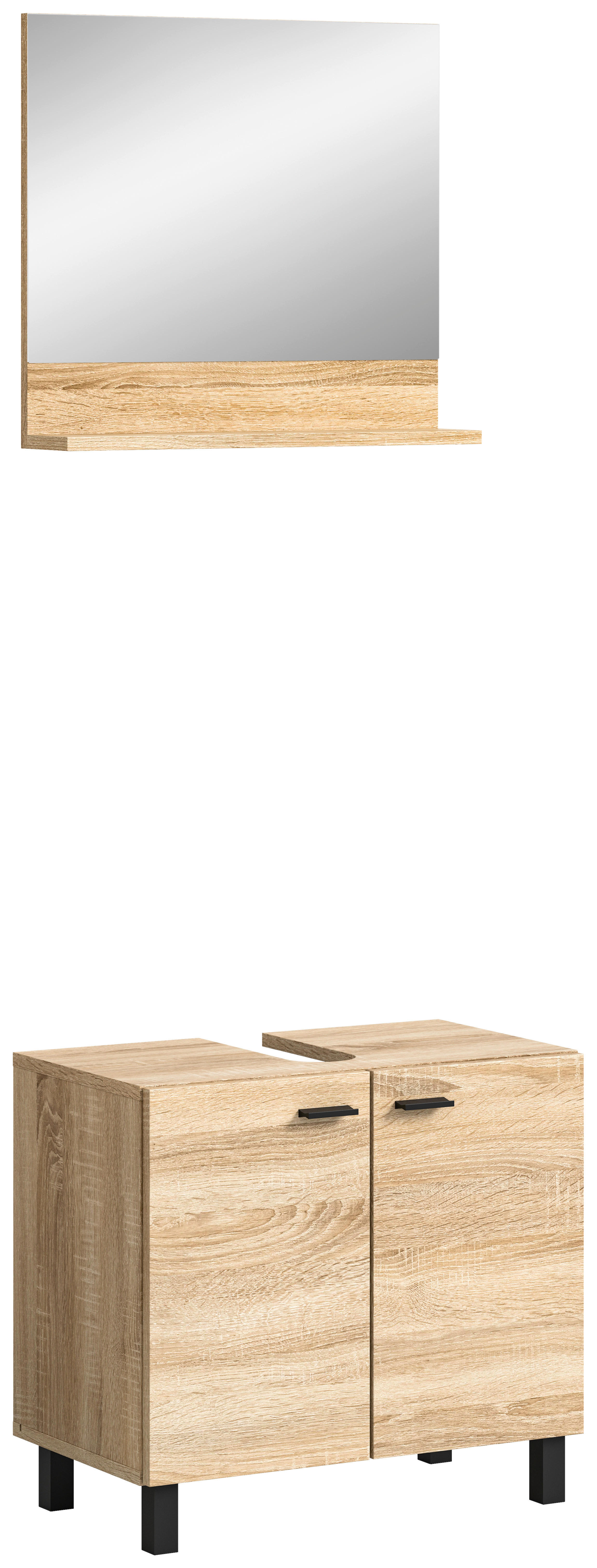 Badezimmer-Set BOSTON Eiche Sonoma Nachbildung B/H/T: ca. 57x44x33 cm BOSTON - Eiche (57,00/44,00/33,00cm) - xonox.home