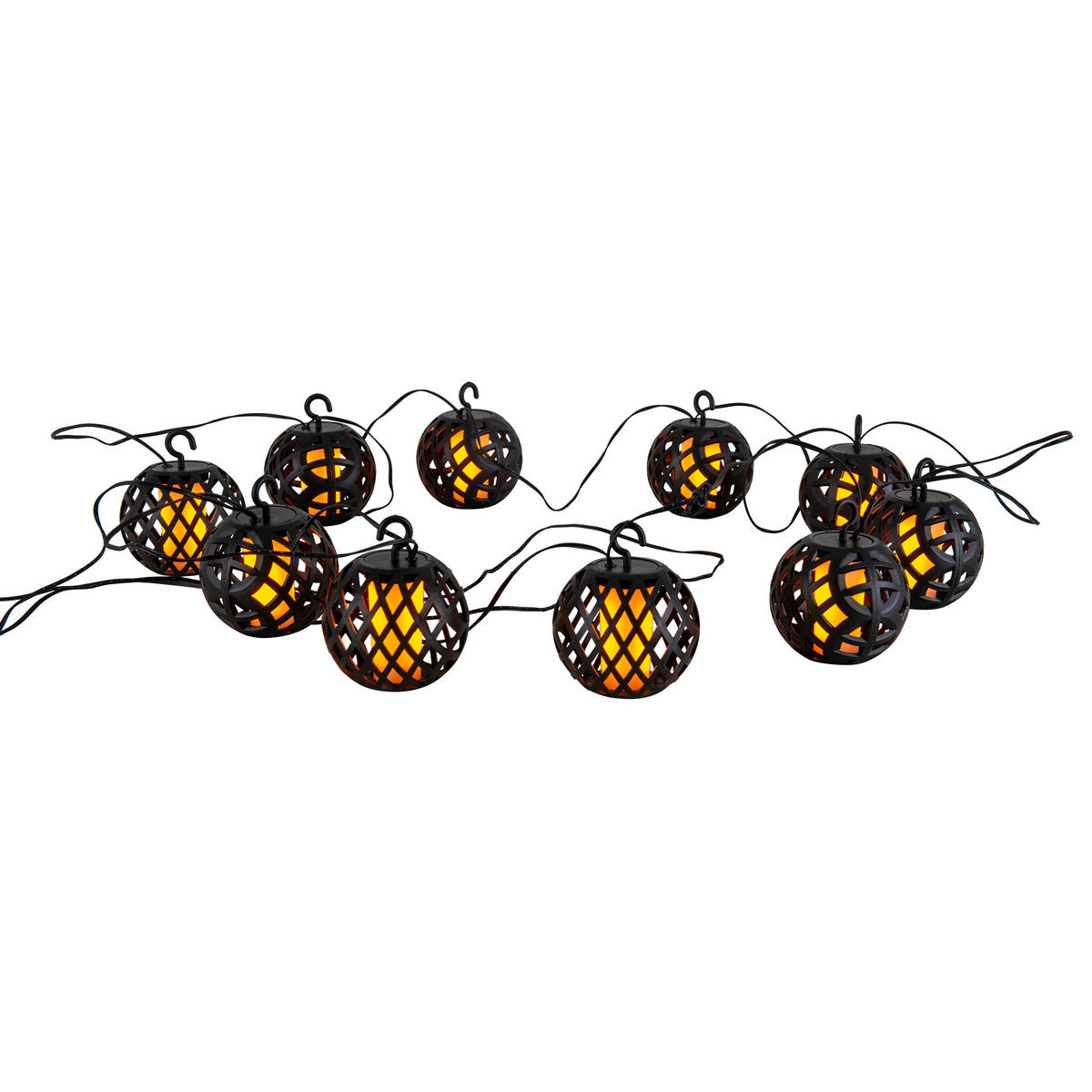 Solarlichterkette 5313022 schwarz Kunststoff B/H/T: ca. 7x10x485 cm Fogo - schwarz (7,00/10,00/485,00cm) - Näve Leuchten