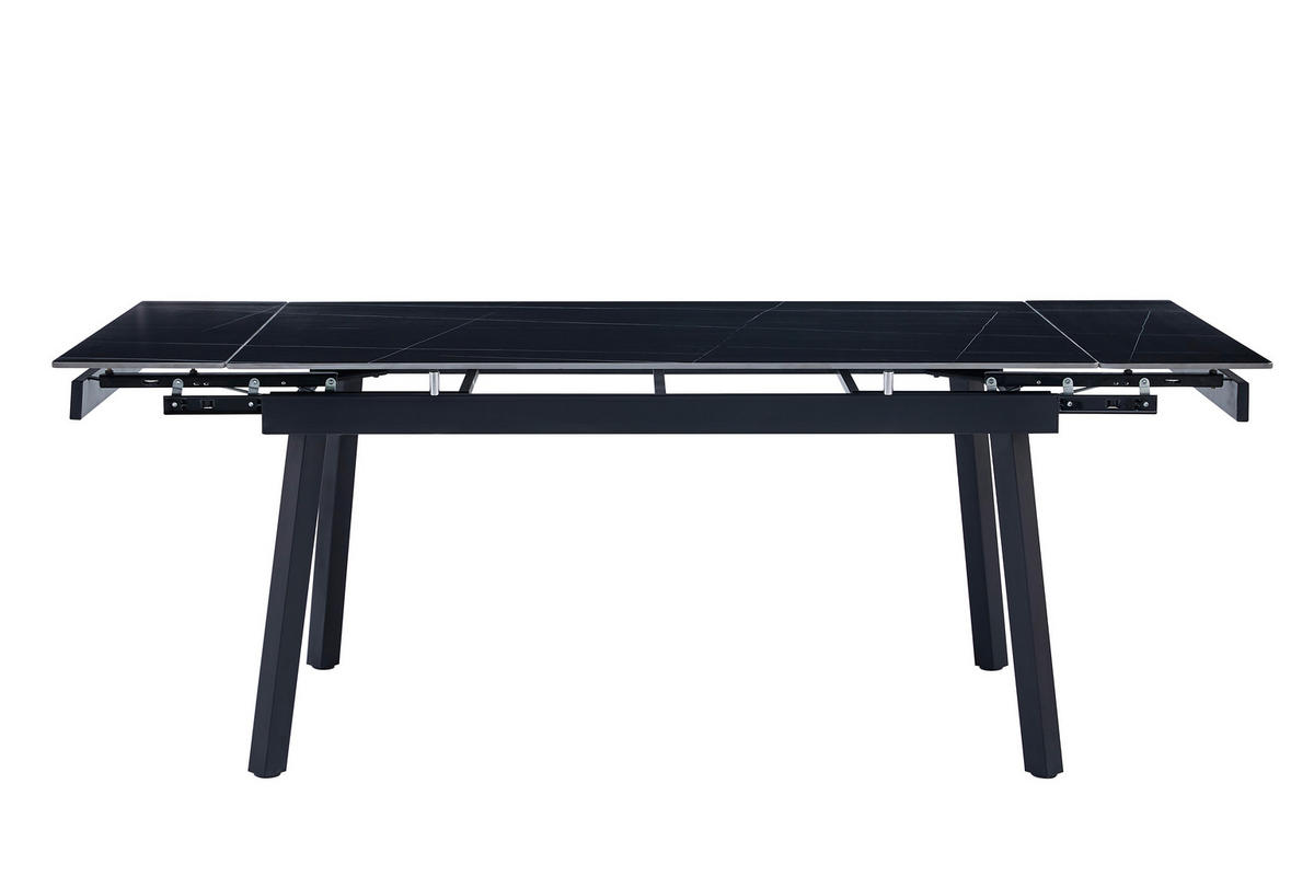 Esstisch Bilbao anthrazit Keramik Optik B/H/T: ca. 150x75x90 cm Bilbao - schwarz/anthrazit (150,00/75,00/90,00cm)
