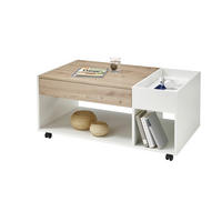 Couchtisch Eiche Artisan weiß B/H/T: ca. 110x44x60 cm Emil_1_83-053-T2_Couchtisch - Eiche/weiß (110,00/44,00/60,00cm)