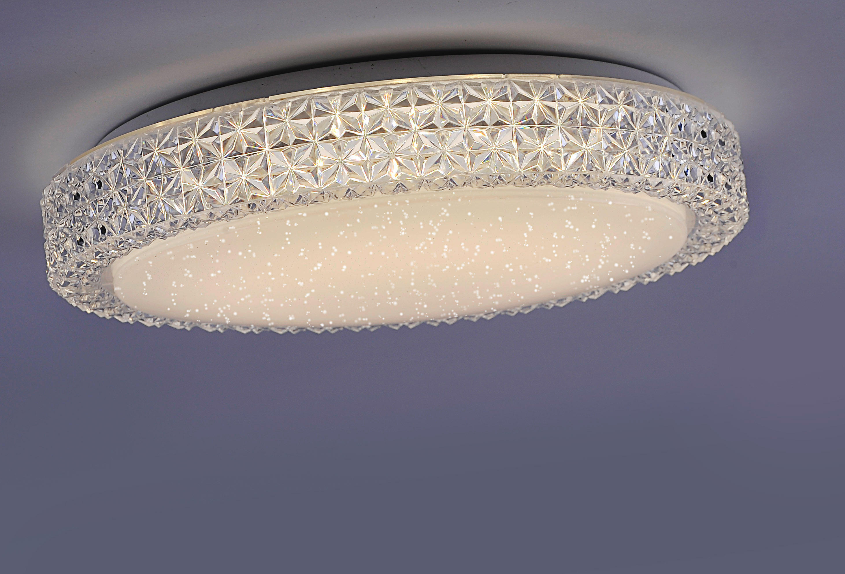 LeuchtenDirekt Deckenleuchte 14371-00 klar weiß Acryl Metall H/D: ca. 11x40 cm LED-Deckenleuchte_CCT_Frida - klar/weiß (40,00/11,00cm)