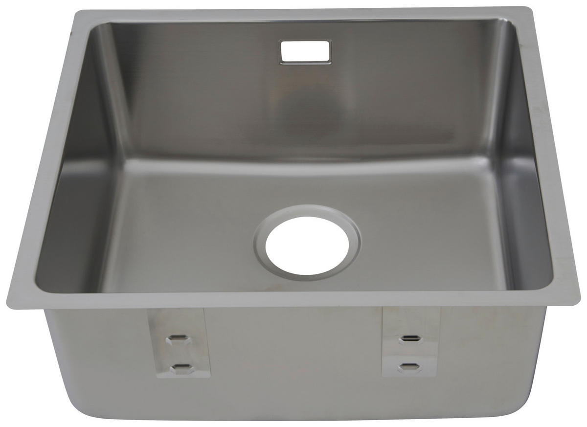 Respekta Einbauspüle Detroit 49 x 44 Edelstahl B/H/T: ca. 44x49x22,5 cm Detroit 49 x 44 - Edelstahl (44,00/49,00/22,50cm) - Respekta