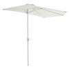 VCM Balkon-Sonnenschirm weiß Polyester-Mischgewebe B/H/T: ca. 270x235x140 cm Balkon-Sonnenschirm - weiß (270,00/235,00/140,00cm) - VCM