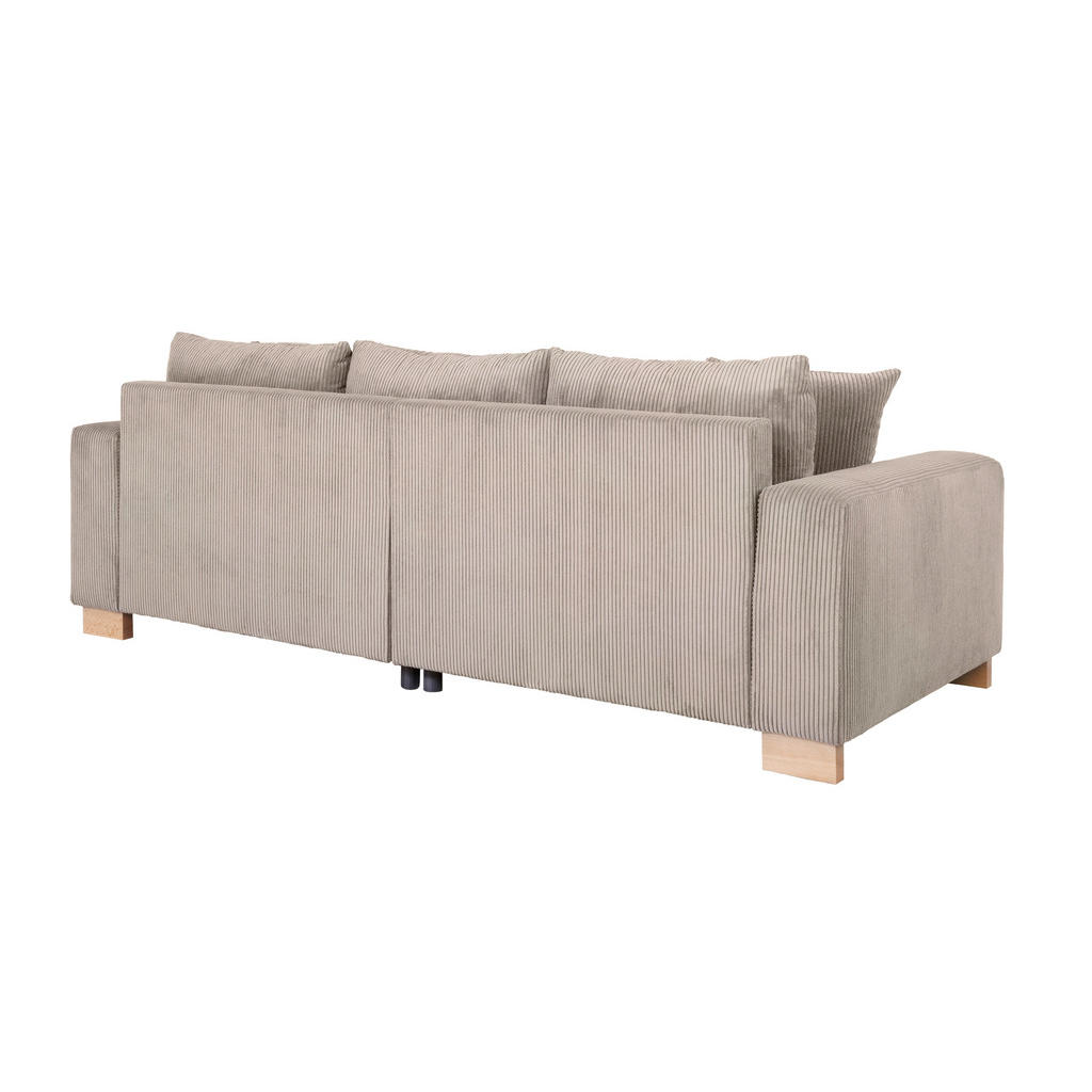 Thumbnail - Big Sofa Alpha New dunkelbeige Microfaser B/H/T: ca. 244x85x112 cm