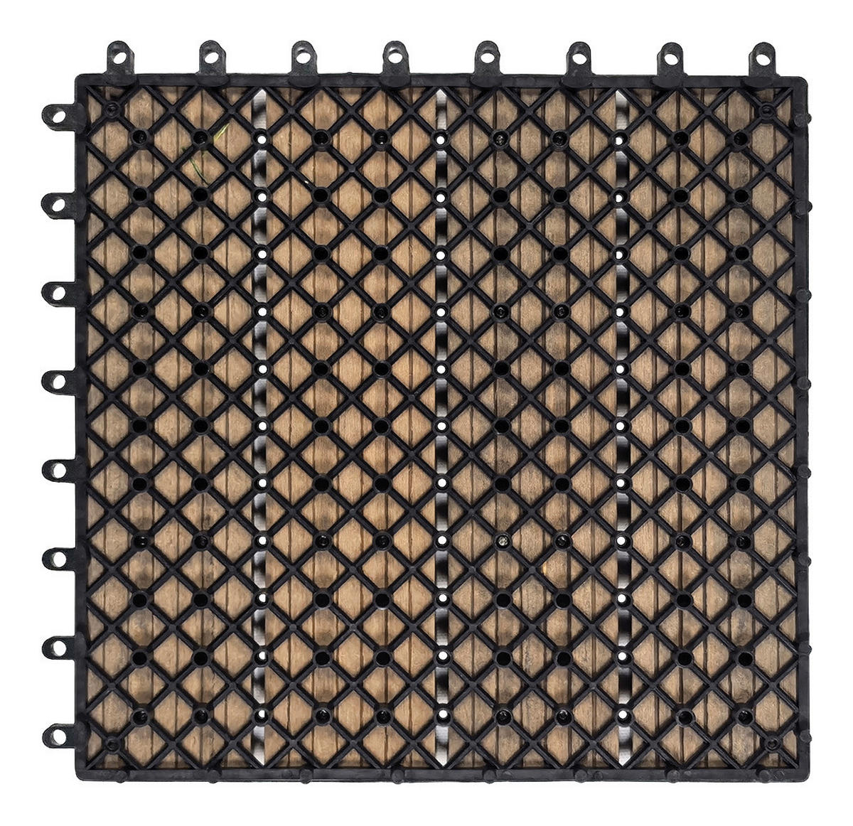 POCOline Terrassenfliese WPC, 6 Stück im Paket natur B/L: ca. 30x30 cm WPC, 6 Stück im Paket - natur (30,00/30,00cm) - POCOline