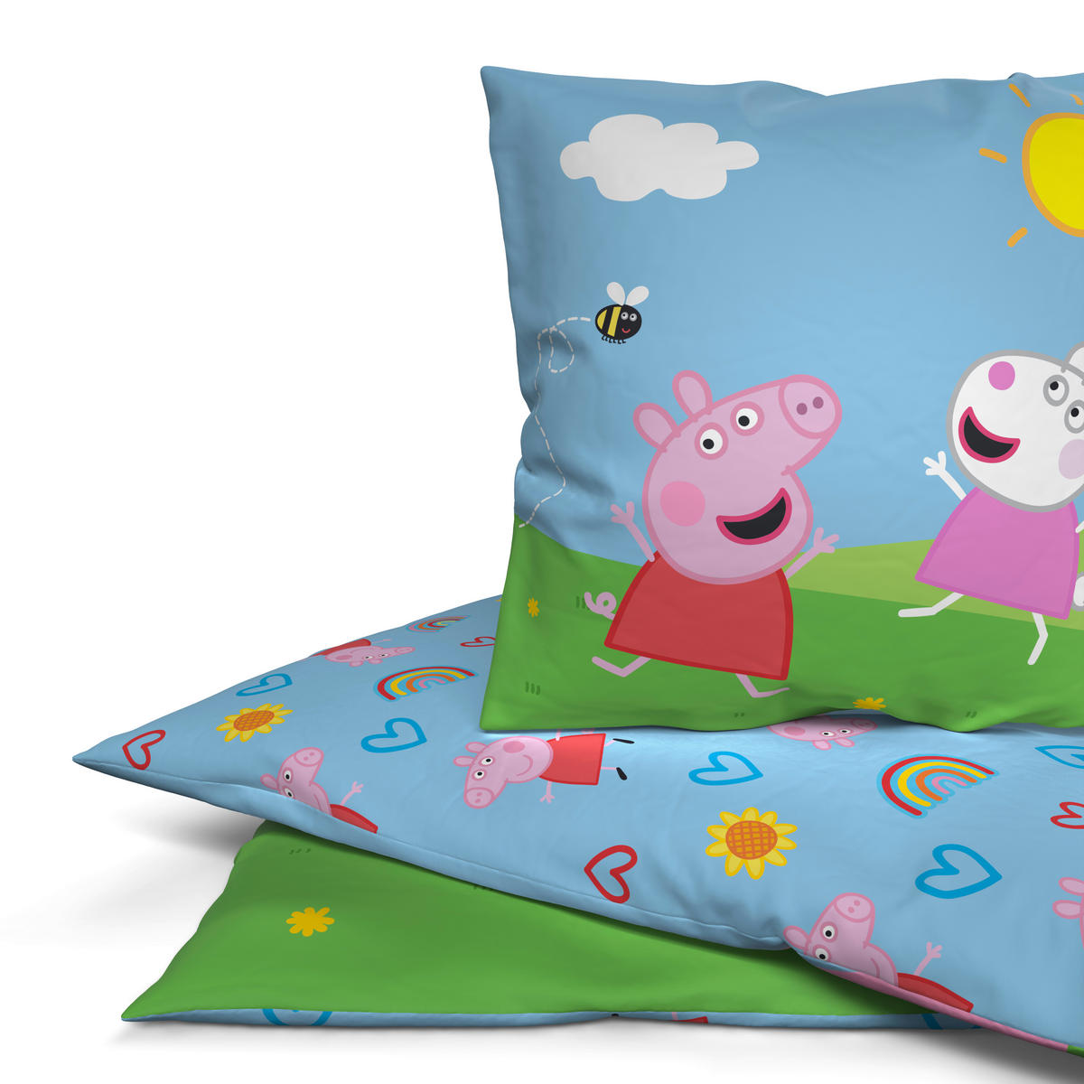 Microfaser Bettwäsche Bettwäsche_Microfaser_Peppa_Pig_2 - bunt (135,00/200,00cm) - Peppa Pig