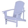 Outsunny Gartensessel grau Holz B/H/T: ca. 97x93x72 cm Gartenstuhl_aus_Massivholz - grau (97,00/93,00/72,00cm) - Outsunny