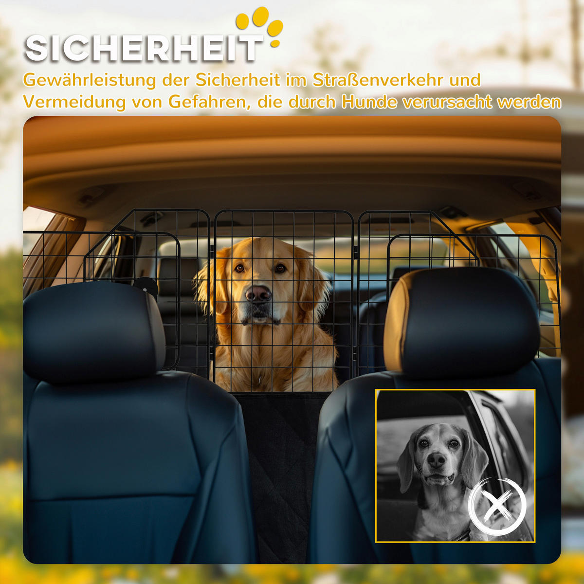 PawHut Hunde-Absperrgitter schwarz Stahl B/H/L: ca. 5x42x150 cm Hunde-Absperrgitter - schwarz (150,00/5,00/42,00cm) - PawHut