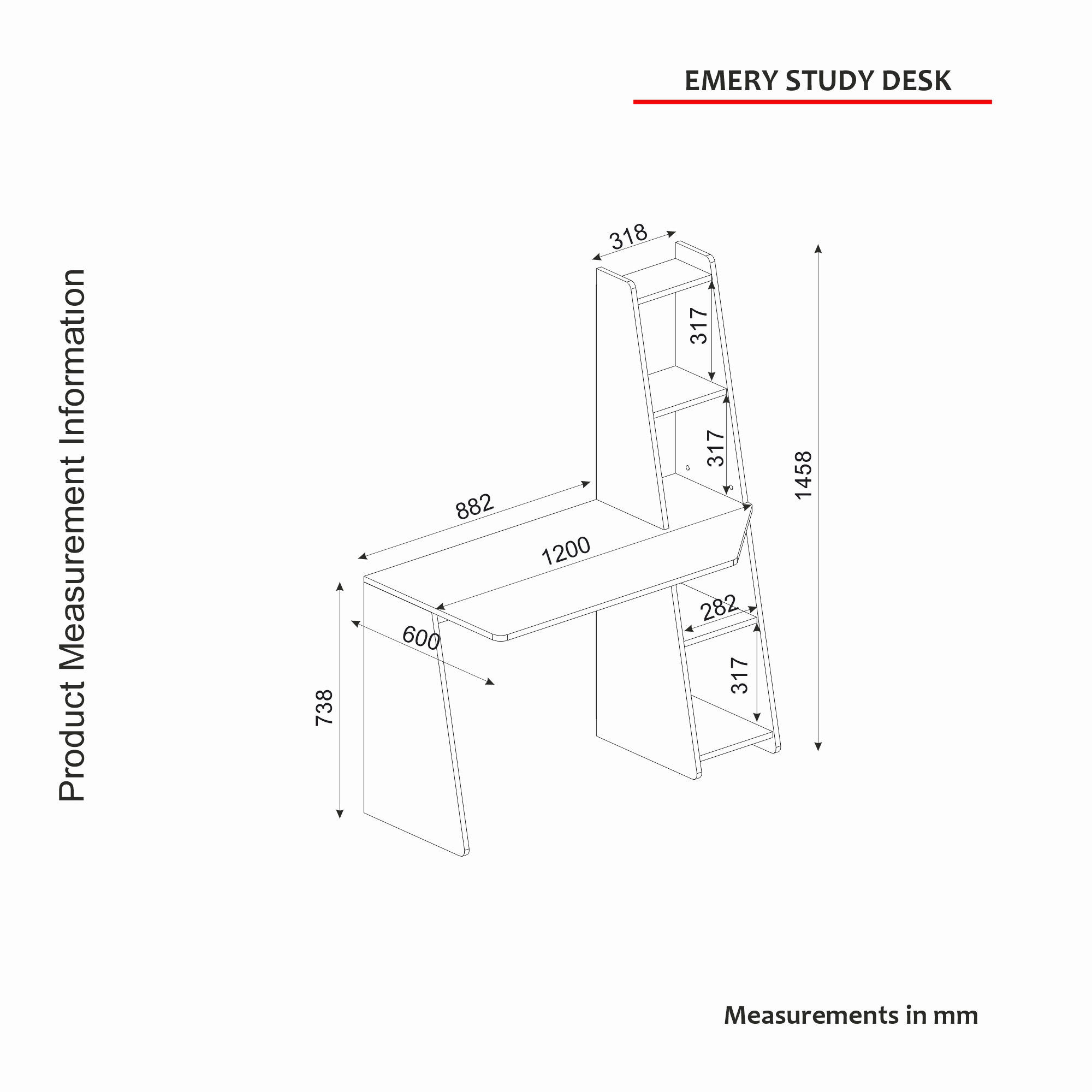 Schreibtisch Emery weiß Saphir Nachbildung B/H/T: ca. 120x74x60 cm Emery - Saphir/weiß (120,00/74,00/60,00cm) - moebel17