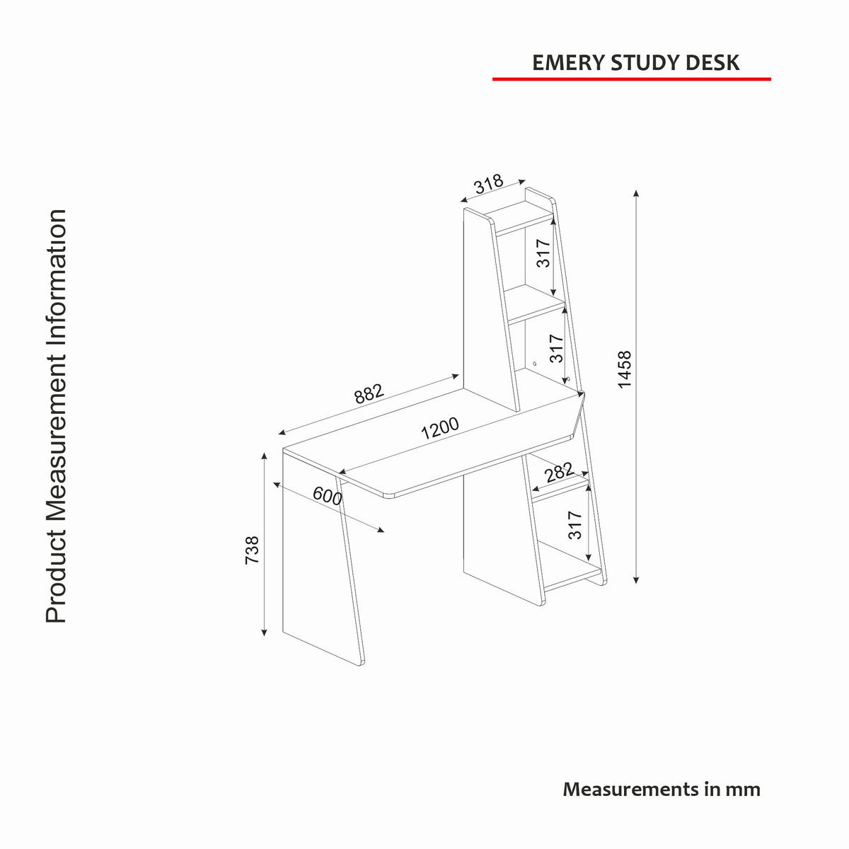 Schreibtisch Emery weiß Saphir Nachbildung B/H/T: ca. 120x74x60 cm Emery - Saphir/weiß (120,00/74,00/60,00cm) - moebel17