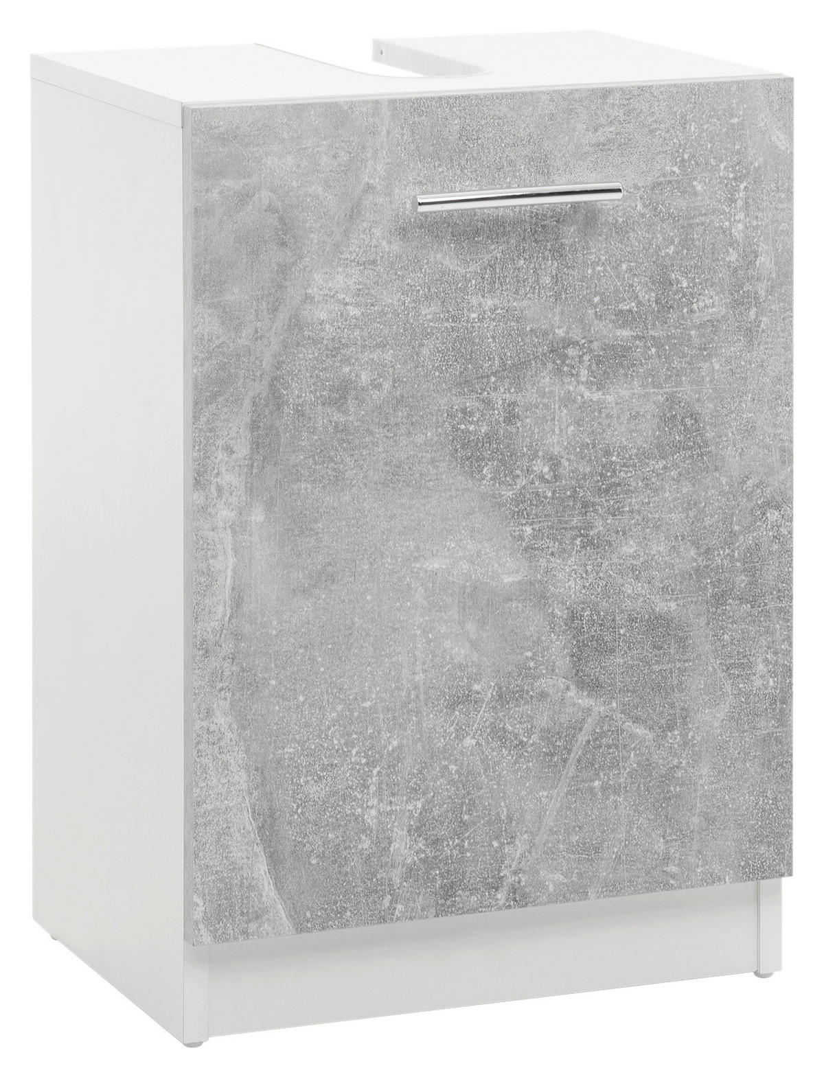 Waschbeckenunterschrank Solo 11 Beton Optik B/H/T: ca. 38x55x29 cm Solo 11 - weiß (38,00/55,00/29,00cm)